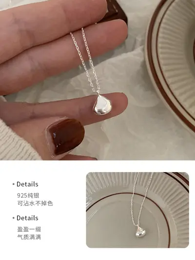 Katı Doudou Silberanhänger für Damen hochwertige Designerin Nische einfach vielseitig kühler Stil Schlüsselbein-Kette