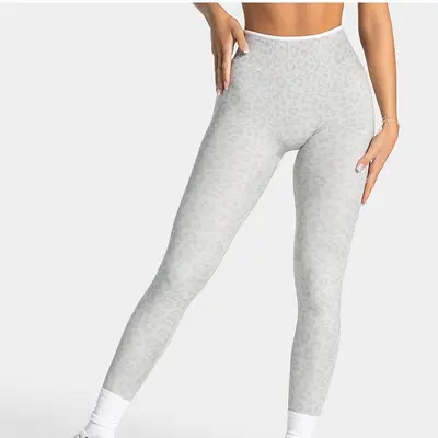 Hip-Lifting Yoga Pants with Tummy Control and Leopard Print Fitness Leggings - 5