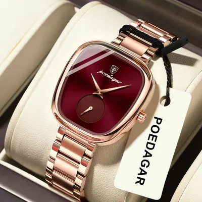 Luxury women's quartz wristwatch, waterproof, casual style - 10