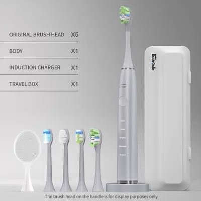 V6 sonic electric toothbrush with soft bristles and long battery life - 13