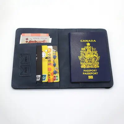 PU deri pasaport çantası seyahat anti-hırsızlık RFID çoklu kart yuvası çok fonksiyonlu bilet tutucu belge kapağı şık belge çantası - 5