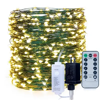 Noel ağacı ışık dize led yıldız dekorasyon atmosfer ışığı koyu yeşil bakır tel ile açık su geçirmez Noel dekorasyon ışıkları