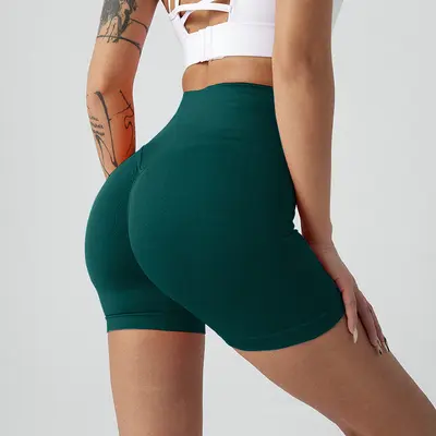 Sommer neue hochbündige Hüft-Lifting-Fitness-Leggings für Damen, sportliche Bauch-Kontrolle Radler-Leggings, Pfirsich-Hüft-Yoga-Shorts. - 12