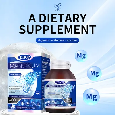 Magnesium Supplement Hard Capsules, 60 Capsules