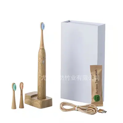 K01 Bamboo Toothbrush Replacement Head for Smart Electric Toothbrush - 8