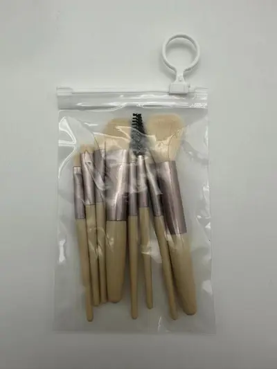 8 parçalı makyaj fırçası seti, yumuşak kıllı fırçalar, güzellik araçları depolamanın tam seti, başlangıç ​​seviyesindeki göz farı pudra fırçası, 8 parçalı taşınabilir - 12