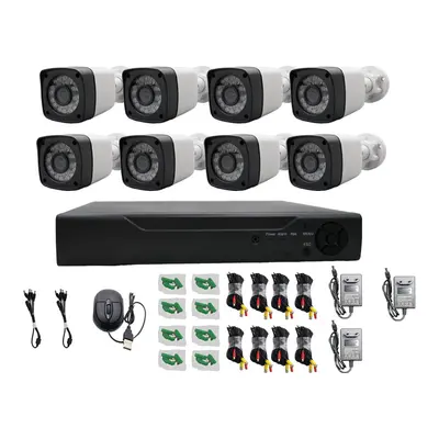4/8 channel CCTV surveillance kit, Full HD night vision - 8