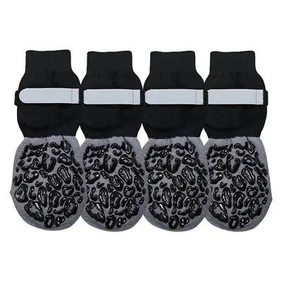 4-Pack Non-Slip Dog Socks for Small to Large Dogs - 11