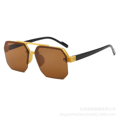 Kids' Sunglasses, Half-Frame Double-Bridge, UV Protection, Unisex - 10