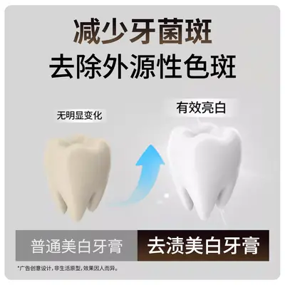 【双重亮白】溶菌酶亮白牙膏提亮美白去黄去渍清洁牙齿抖音热销榜