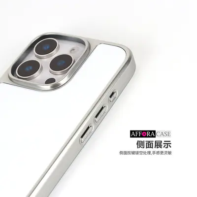 Manyetik akril kaplama gümüş seramik kılıf Apple Samsung