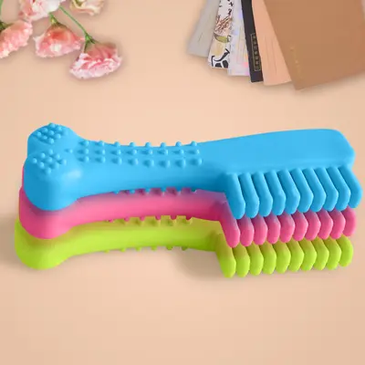 TPR Comb Dog Toy, Durable, for Chewing and Dental Care - 2