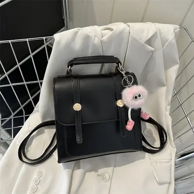 Kadın preppy tarzı sırt çantası, günlük, küçük