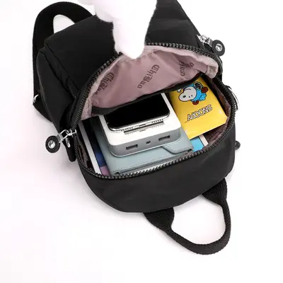 Damen-Freizeitrucksack im koreanischen Stil aus Oxford-Gewebe, auch als Handtasche tragbar - 5