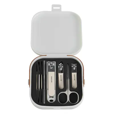 Nail clipper set with anti-splash angled blades - 9