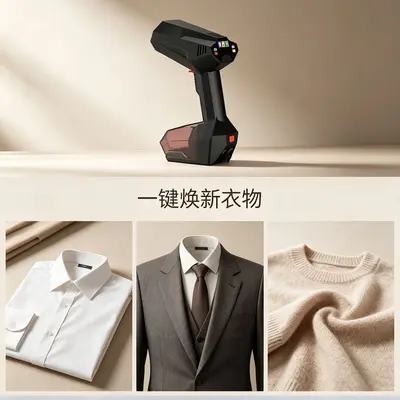 Hanging steam garment steamer, portable, 2-in-1 function - 3