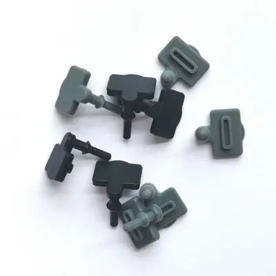 USB Type-C square silicone dust plug, waterproof