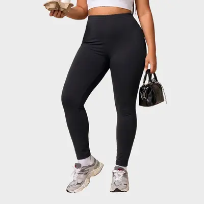 Damen-Yogaleggings, hochgeschnitten, Po-Lift, Große Größen