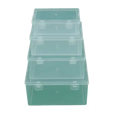 Oturma odası son derece şeffaf PP boş kutu flip-top plastik kutu kırtasiye kartı parçaları saklama kutusu takı kozmetik ambalaj kutusu - 6