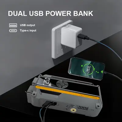 12V Emergency Jump Starter Power Bank, Phone and Car Charging