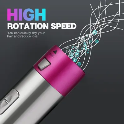 5-in-1 Hair Dryer, Negative Ion, Automatic Hair Styling Comb and Straightener