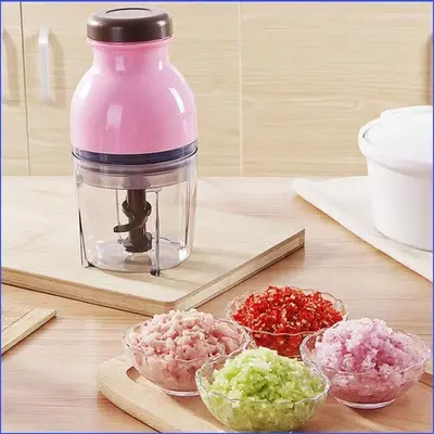 Electric meat grinder, stainless steel, vegetable and garlic processor