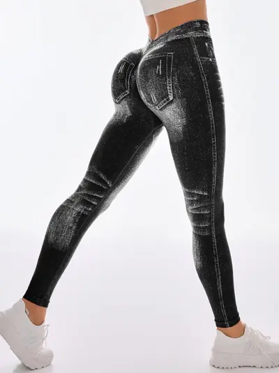 Women's Seamless Yoga Pants, High Elasticity, Butt-Lifting, Running and Sports - 8