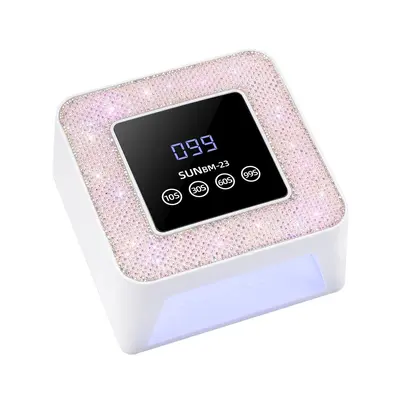 UV-LED nail lamp, rhinestone design, fast-drying, professional - 13