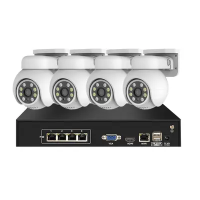 8MP dome camera, 4K, 360° rotating, POE, day/night full-color
