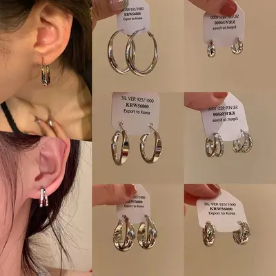 S925 Silver Hoop Earrings for Women