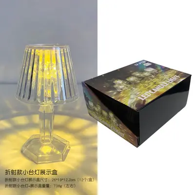 Yaratıcı kristal küçük masa lambası LED elektronik gece lambası yurt yatak odası başucu lambası atmosfer lambası masaüstü dekorasyon süsleri - 9