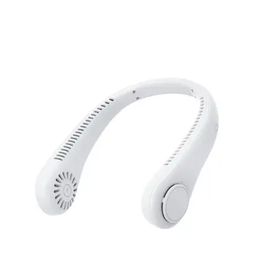 USB Rechargeable Neck-Hanging Mini Fan, Portable Silent Bladeless
