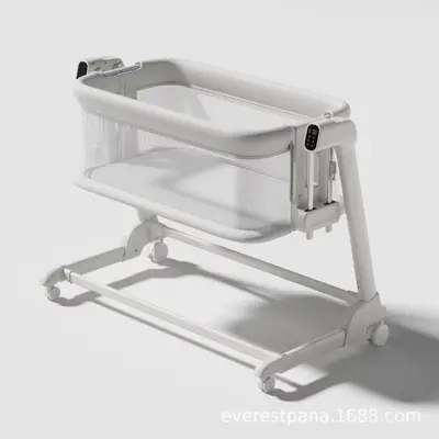 Electric Portable Baby Bed with Cradle Function and Splicing for Newborns