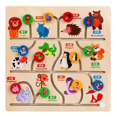 Educational maze and bead navigation toy ages 2-6