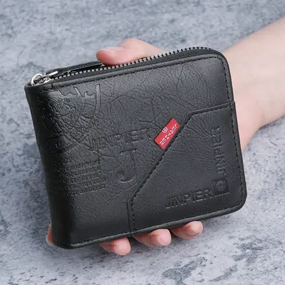 Men's Short Wallet, Multi-Card Slots, Large Capacity Coin Pocket - 7