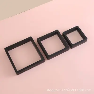 Promotion transparente PE Premium-Dünnschicht-Display-Box Schmuck Ring Schwebeverpackung Antioxidations-Lagerbestand - 7
