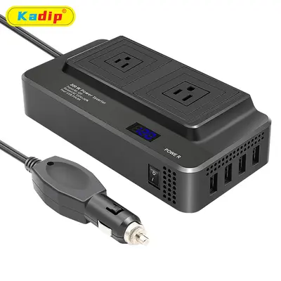 200W Araç İçi İnverter, DC12V/24V'dan 110V/220V'a, Modifiye Sinüs - 9