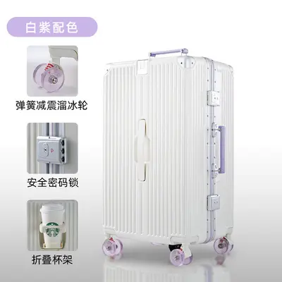 Large-Capacity Suitcase with Combination Lock and Silent Skate Wheels - 11