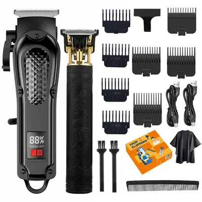 Retro Electric Hair Clipper Multifunctional Set for Salons - 8