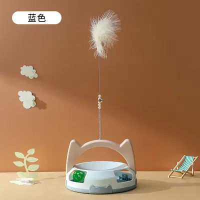 Automatic Cat Toy with Feather Ball, Bite-Resistant - 10