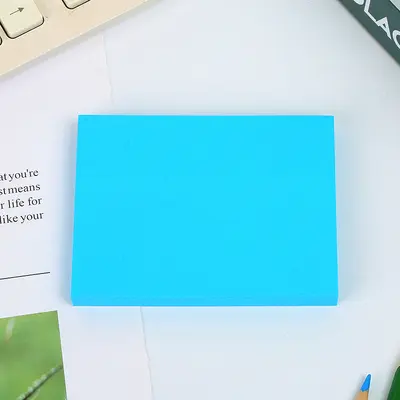 Fluorescent Self-Adhesive Sticky Notes, Repositionable, Custom Print - 10