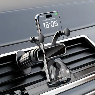 Car Phone Holder for Air Vent with Gravity Clip - 3