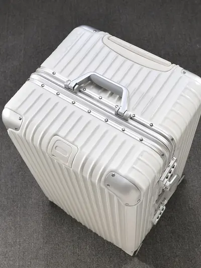 Heavy-Duty Aluminum Frame Trolley Luggage with Swivel Wheels Large Capacity Travel Suitcase International Check-in Luggage Tool Case 32 Inch