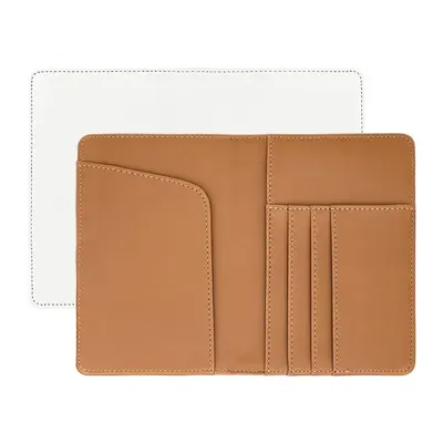 Heat Transfer Sublimation Passport Holder Multi-function Passport Card Case ID Card Holder Travel Long Style Pure Color Passport Cover Wholesale - 11