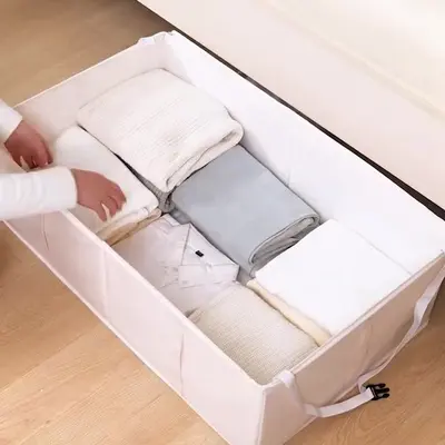 Unterbett-Aufbewahrungsbox, große Kapazität, für Bettdecken und Daunenjacken