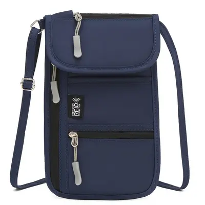 RFID-Blocking Document Bag with Passport Holder and Card Organizer - 12