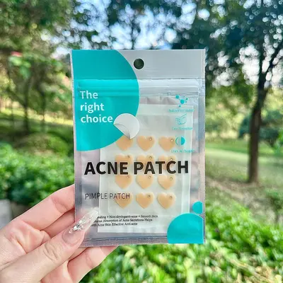 Cute Rhinestone Pimple Patches, Multi-Colored Hydrocolloid Acne Patches - 10
