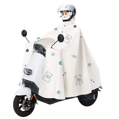 Elektrofahrrad Regenjacke lang ganzkörperig Starkregenschutz