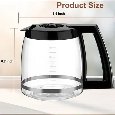 Cuisinart 12 fincanlık yedek borosilikat cam demlik