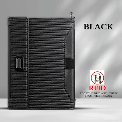 RFID korumalı pasaport kılıfı, çok işlevli belge çantası - 7